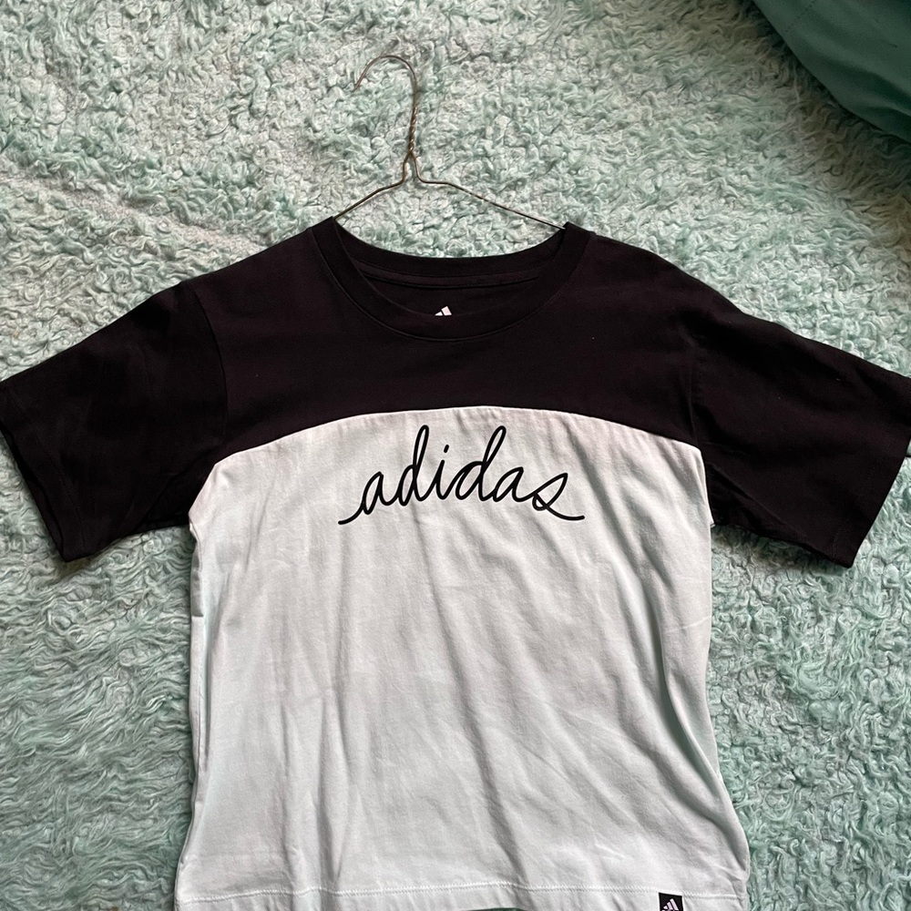 Adidas Kids Black and light blue Shirt